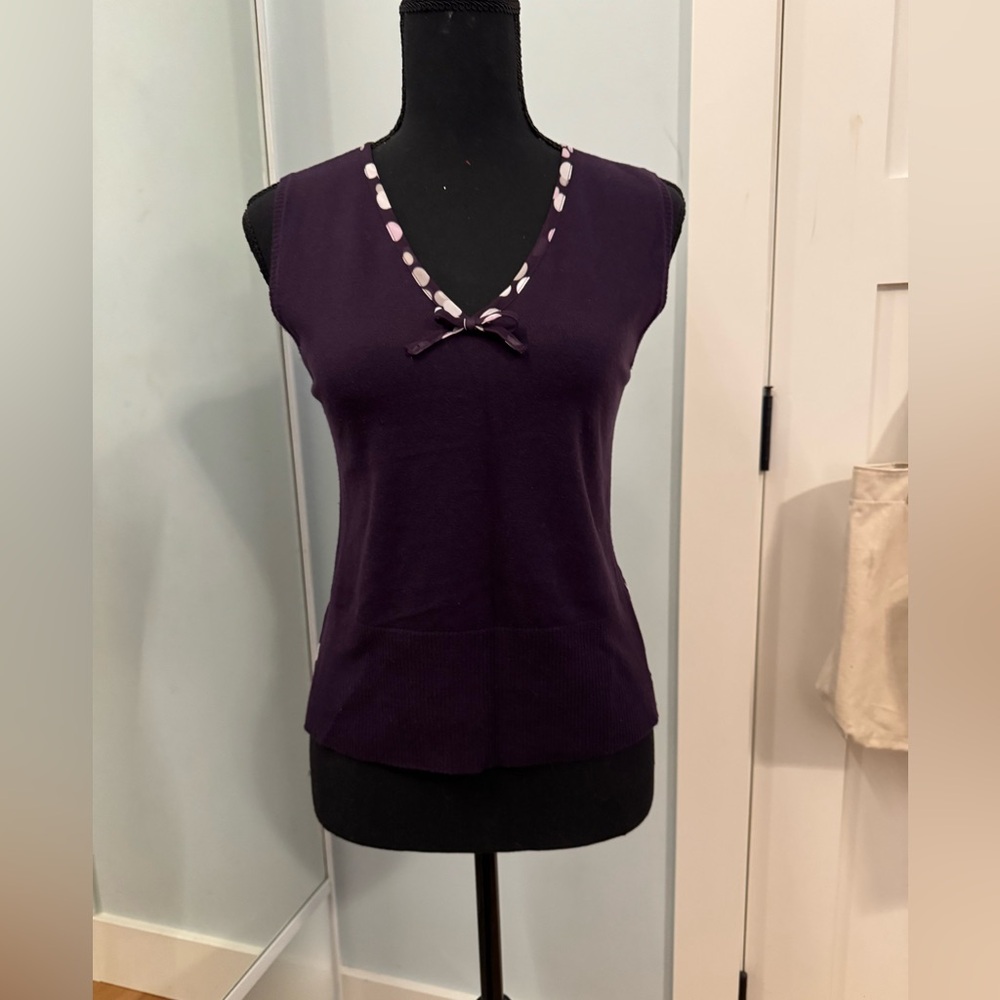Iconic purple vest